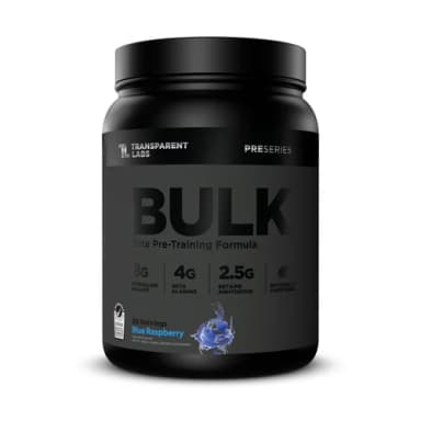 Transparent Labs BULK Black Pre-Workout tub