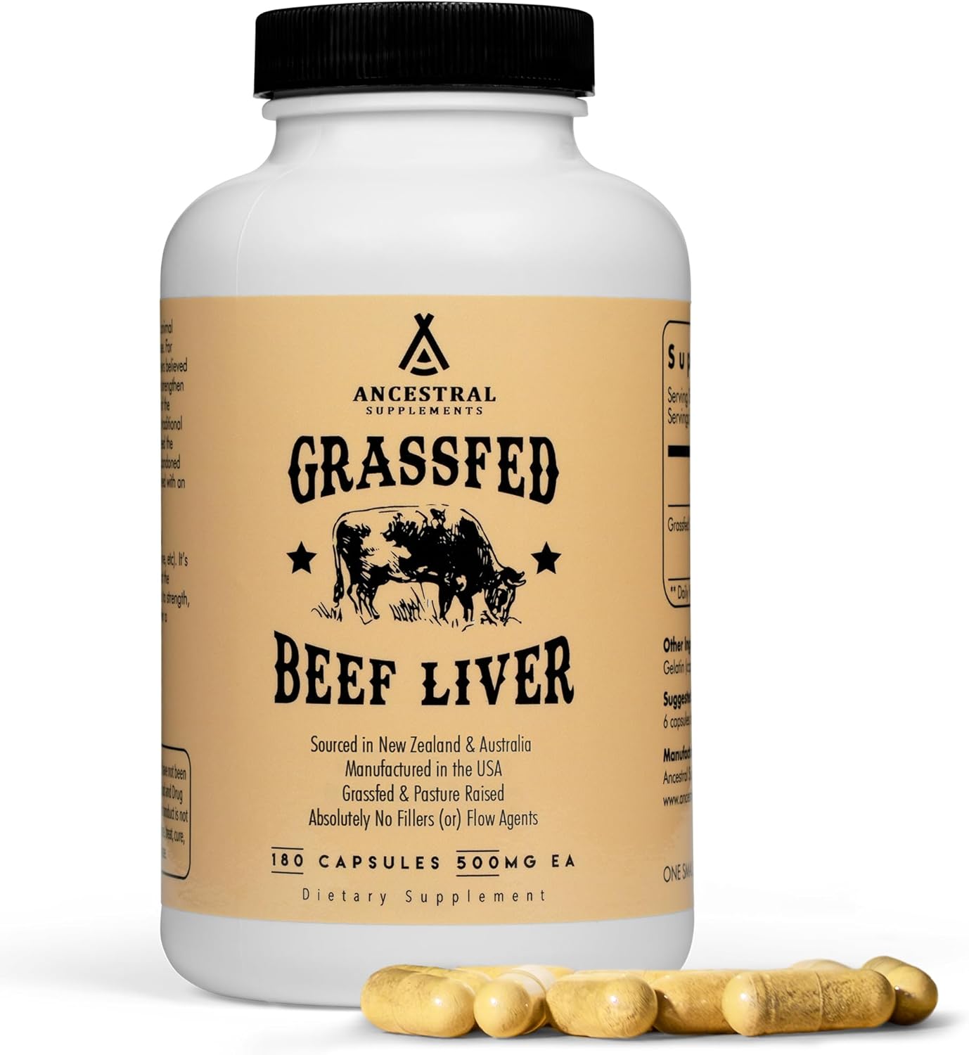 Ancestral Supplements Beef Liver